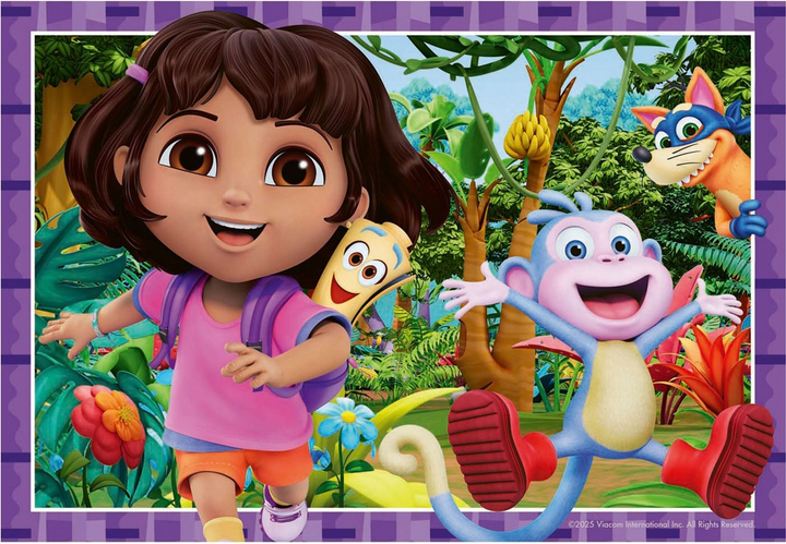 Пазл Ravensburger Nickelodeon Дора пізнає світ 2 x 12 елементів 12004198 (4005555041986) - зображення 3