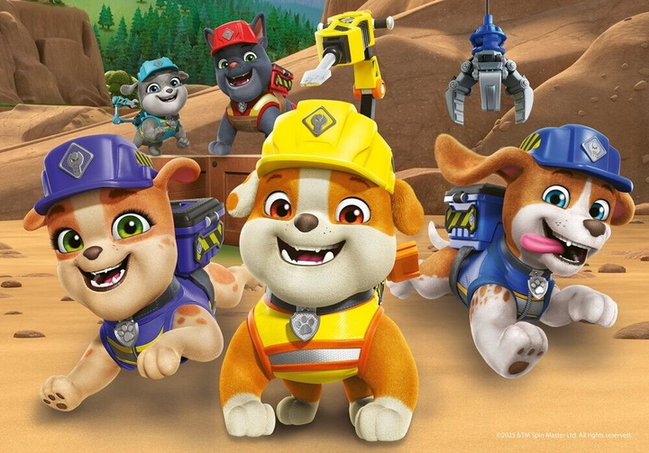 Пазл Ravensburger Psy Patrol Рубл і його команда 2 x 12 елементів 12004167 (4005555041672) - зображення 5