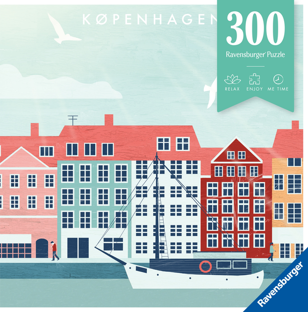 Пазл Ravensburger Moment Копенгаген 300 елементів 12000769 (4005555007692) - зображення 3