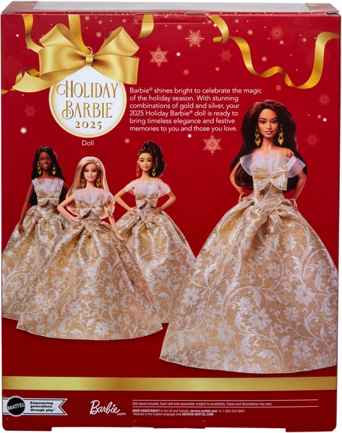 Колекційна лялька Barbie Святкова Брюнетка JBH97 (194735261086) - зображення 3