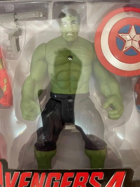 Набор фигурок Marvel Avengers Железный человек/Капитан Америка/Халк 19 см - Фото 6 Набор фигурок Marvel Avengers Железный человек/Капитан Америка/Халк 19 см - изображение 6