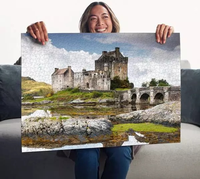 Пазл Ravensburger Beautiful Castles Замок у Шотландії 1000 елементів 12001337 (4005555013372) - зображення 3