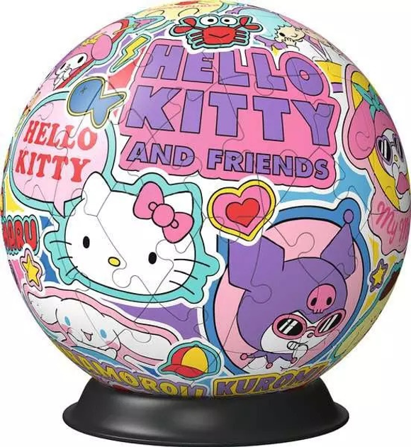 Пазл 3D Ravensburger Куля Hello Kitty 72 елементи 11630 (4005556116300) - зображення 2