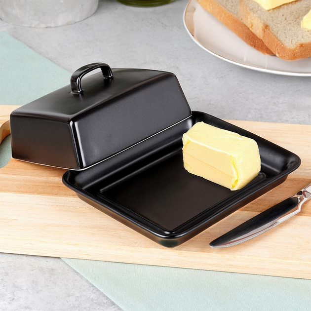 Maselniczka Vilde ceramiczna czarna (5904316481452) - obraz 1