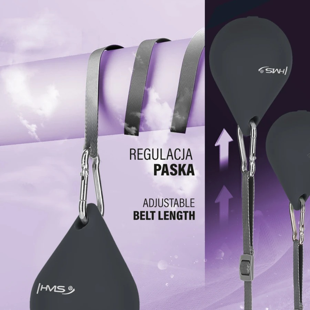 Zestaw HMS Hula hop magnetyczny HHM15 z licznikiem czarny + pas wyszczuplający BR163 czerwony (5907695511864) - obraz 11