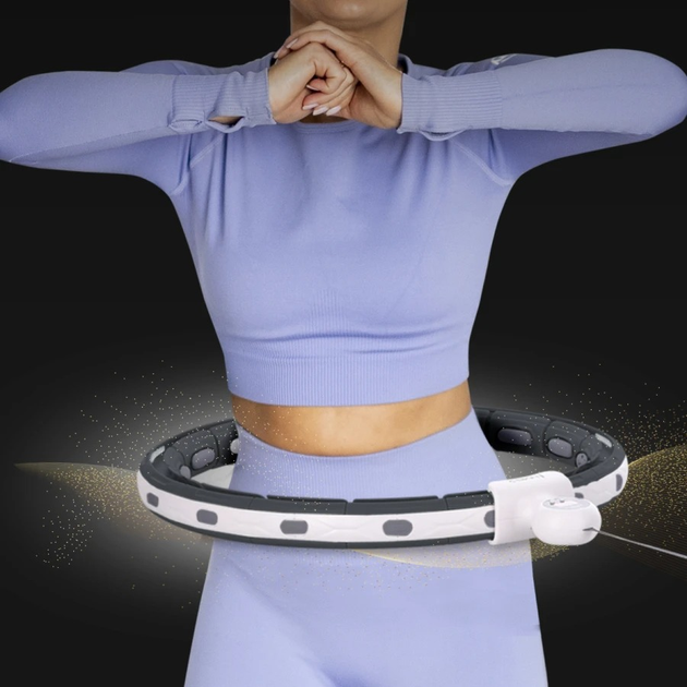 Zestaw HMS Hula hop magnetyczny HHM15 z licznikiem czarny + pas wyszczuplający BR163 czerwony (5907695511864) - obraz 14