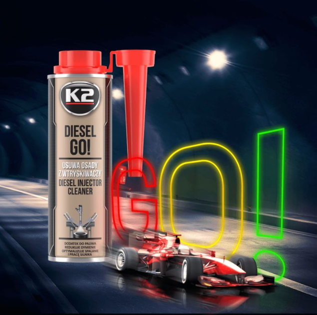 Присадка до пального K2 T321 DIESEL GO очищувач 250 мл (5906534018489) - зображення 2