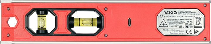 Poziomnica YATO Torpedo z dalmierzem laserowym (YT-30340) - obraz 2