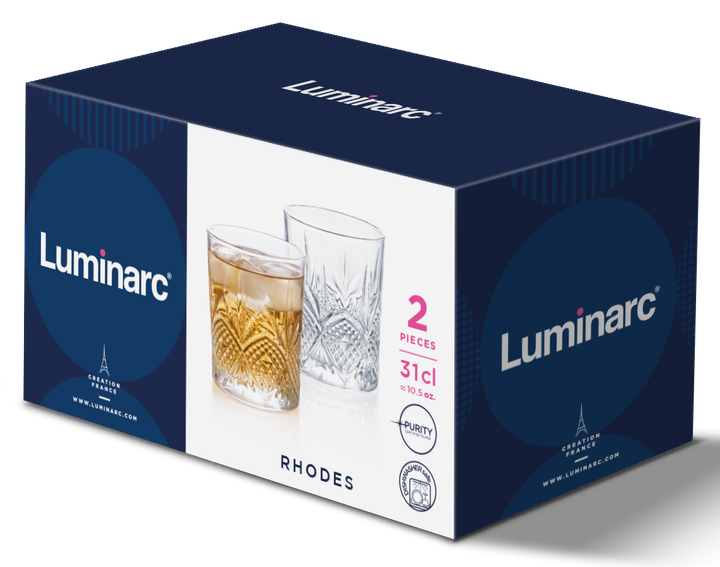 Склянки LUMINARC RHODES /НАБІР/ 2X310 мл низьк. (X1769) - изображение 3