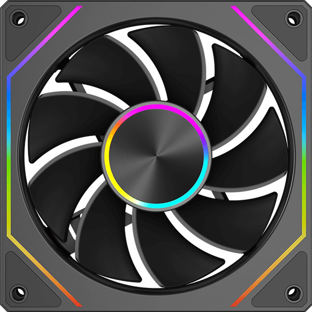 Кулер для корпуса реверсный PcCooler FG120R ARGB BK черный (6940526108627) - Фото 1 Кулер для корпуса реверсный PcCooler FG120R ARGB BK черный (6940526108627) - изображение 1