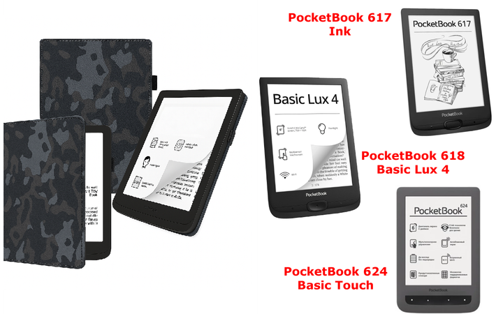 Чехол CRAYTON для PocketBook 617, 618, 624 – стиль, защита, цвет Xaki Winter - Фото 1 Чехол CRAYTON для PocketBook 617, 618, 624 – стиль, защита, цвет Xaki Winter - изображение 1