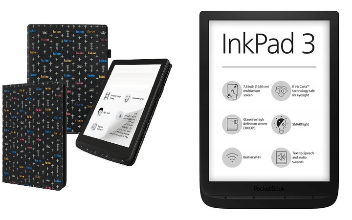 Чехол CRAYTON для Pocketbook Inkpad 3 PB740 – стиль, защита, цвет Fashn-Black - Фото 1 Чехол CRAYTON для Pocketbook Inkpad 3 PB740 – стиль, защита, цвет Fashn-Black - изображение 1