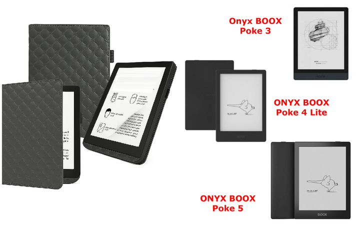 Чехол CRAYTON для Onyx BOOX Poke 3, Poke 4 Lite, Poke 5 – стиль, защита, цвет Karos Gray - Фото 1 Чехол CRAYTON для Onyx BOOX Poke 3, Poke 4 Lite, Poke 5 – стиль, защита, цвет Karos Gray - изображение 1