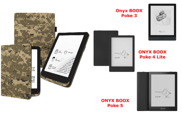 Чехол CRAYTON для Onyx BOOX Poke 3, Poke 4 Lite, Poke 5 – стиль, защита, цвет Pixel M14 - Фото 1 Чехол CRAYTON для Onyx BOOX Poke 3, Poke 4 Lite, Poke 5 – стиль, защита, цвет Pixel M14 - изображение 1
