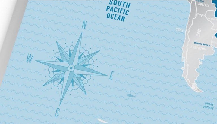 Скретч-карта світу 1DEA.me Travel Map Silver SW (4820191130104) - зображення 5