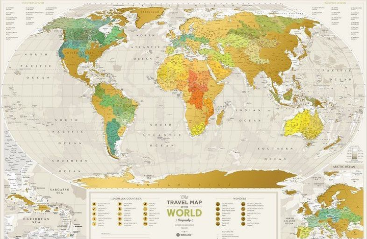 Скретч-карта світу 1DEA.me Travel Map Geography World GEOW (4820191130296) - зображення 5