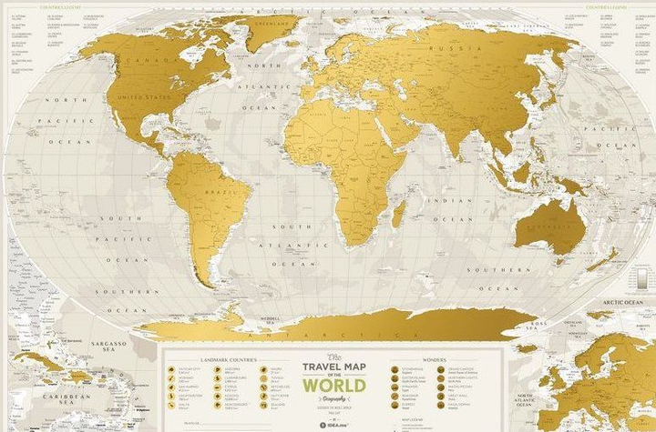 Скретч-карта світу 1DEA.me Travel Map Geography World GEOW (4820191130296) - зображення 6