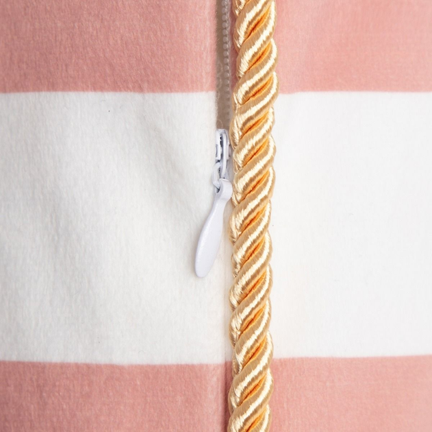 Poszewka Homla Monroe Carnival welurowa z nadrukiem w pasy Różowo-biała 45 x 45 cm (5906496723308) - obraz 6