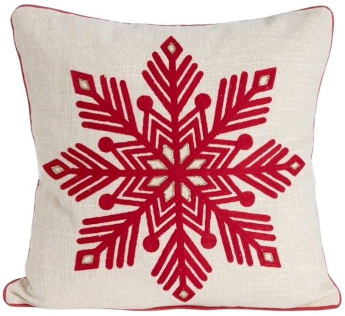 Poszewka Homla Starlight z gwiazdą Beżowa 45 x 45 cm (5906496709333) - obraz 1