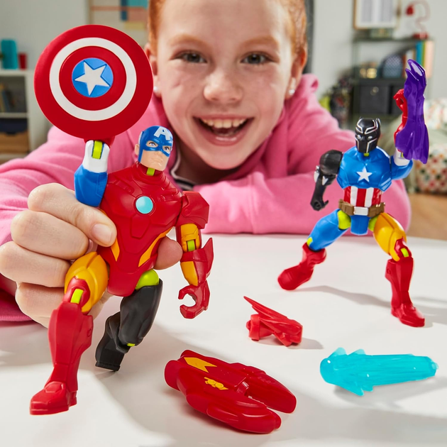 Фігурка Hasbro Marvel Avengers Mixmashers Captain America 12 см F9267 (5010996247759) - зображення 9