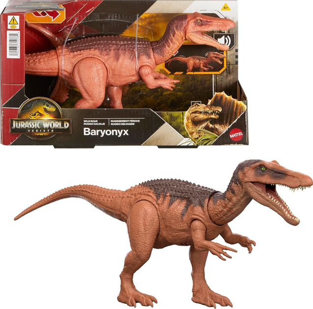 Фігурка Mattel Jurassic World Rebirth Wild Roar Baryonyx 13 см JGC79 (194735310784) - зображення 2