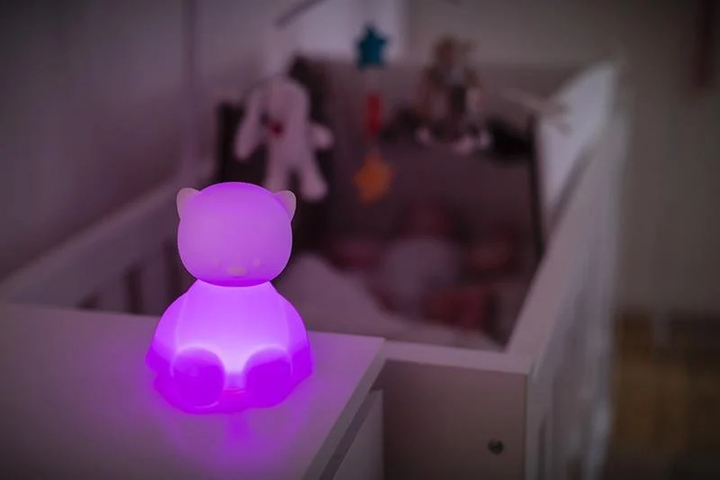 Lampka nocna silikonowa Nattou Lapidou  z czujnikiem płaczu Kotek (5414673879507) - obraz 8