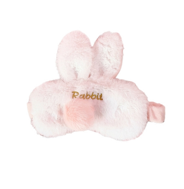 Маска для сна плюшевая "Кролик Fluffy". Повязка на глаза детская. Наглазная маска женская - Фото 1 Маска для сна плюшевая "Кролик Fluffy". Повязка на глаза детская. Наглазная маска женская - изображение 1