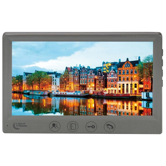 Відеодомофон Light Vision AMSTERDAM FHD GRAY - Фото 1 Відеодомофон Light Vision AMSTERDAM FHD GRAY - зображення 1