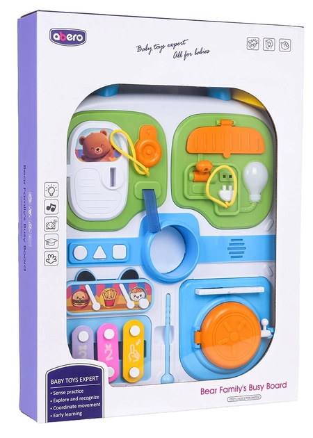 Zestaw sensoryczny Walizka z tablicą manipulacyjną ZDZ.QX-9308 (5903864971835) - obraz 1