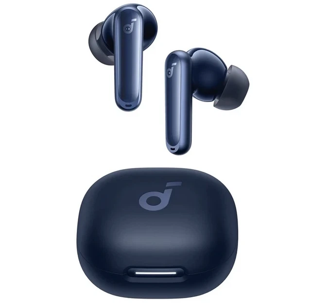 Бездротові навушники Anker SoundCore P40i, Blue, ANC, IPX5, 60Н, Multipoint - Фото 2 Бездротові навушники Anker SoundCore P40i, Blue, ANC, IPX5, 60Н, Multipoint - зображення 2