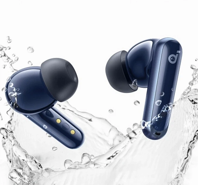 Бездротові навушники Anker SoundCore P40i, Blue, ANC, IPX5, 60Н, Multipoint - Фото 5 Бездротові навушники Anker SoundCore P40i, Blue, ANC, IPX5, 60Н, Multipoint - зображення 5