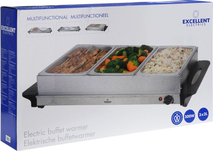 Podgrzewacz elektryczny do potraw Excellent Electrics z 3 pojemnikami 2 l (8718158102331) - obraz 6