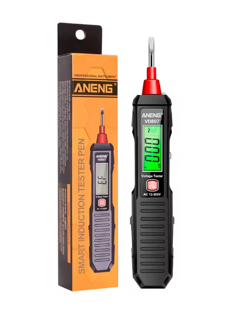 Индикаторная отвертка Aneng VD807 бесконтактный тестер 12-300V Black (500200) - Фото 2 Индикаторная отвертка Aneng VD807 бесконтактный тестер 12-300V Black (500200) - изображение 2