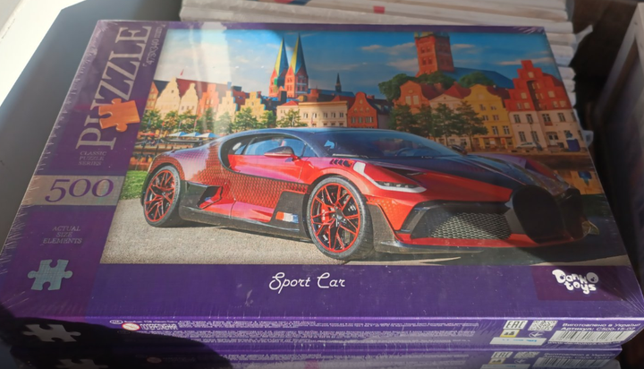 Пазлы 500 элементов Sport car красная машина Danko Toys С500-15-02 - изображение 2