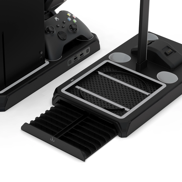 Зарядная станция с двумя аккумуляторами и охлаждением HC-A3810 для XBOX Series X/S черная - Фото 6 Зарядная станция с двумя аккумуляторами и охлаждением HC-A3810 для XBOX Series X/S черная - изображение 6