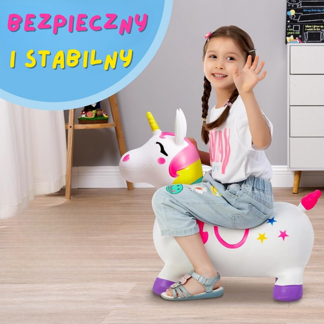 Стрибун Woopie Єдиноріг Білий (5906280654573) - зображення 5