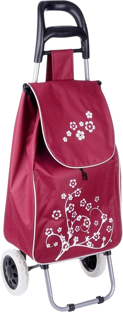 Візок з сумкою для покупок Orion бордовий 30 л (8592381151249) - зображення 1