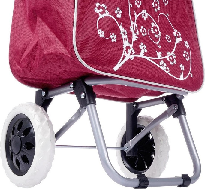 Візок з сумкою для покупок Orion бордовий 30 л (8592381151249) - зображення 6