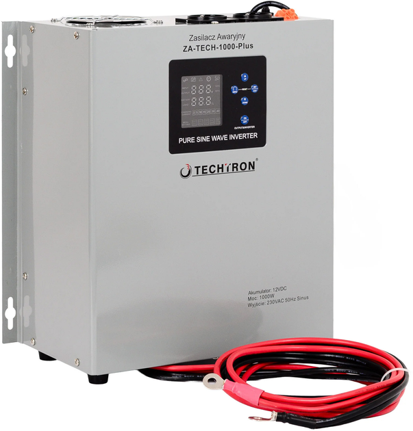 Zasilacz awaryjny TECHTRON ZA-TECH-1000-Plus 1000W/1500VA (5903816964687) - obraz 1