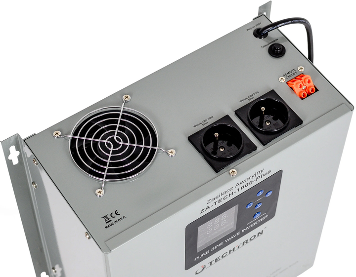Zasilacz awaryjny TECHTRON ZA-TECH-1000-Plus 1000W/1500VA (5903816964687) - obraz 4