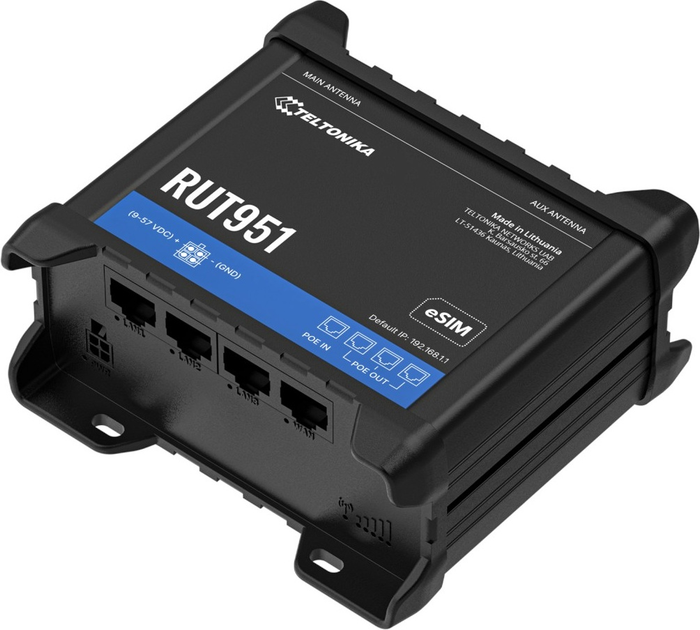 Router Teltonika RUT951 PoE+ (RUT951B10K00) - obraz 2