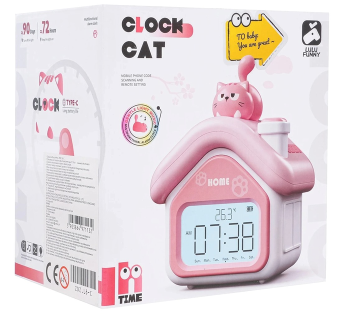 Годинник будильник кот ZDZ.L6-C (5903864971132) - зображення 1
