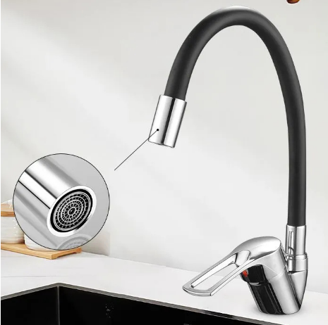 Смеситель для кухни Rubineta Flexy 33 BK гибкий черный AND HA-181 - изображение 13