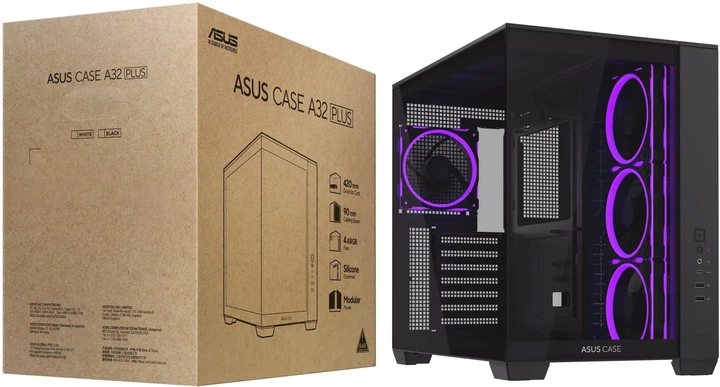 Корпус ASUS A32 Plus TG ARGB Black (90DC00S0-B19000) - зображення 16