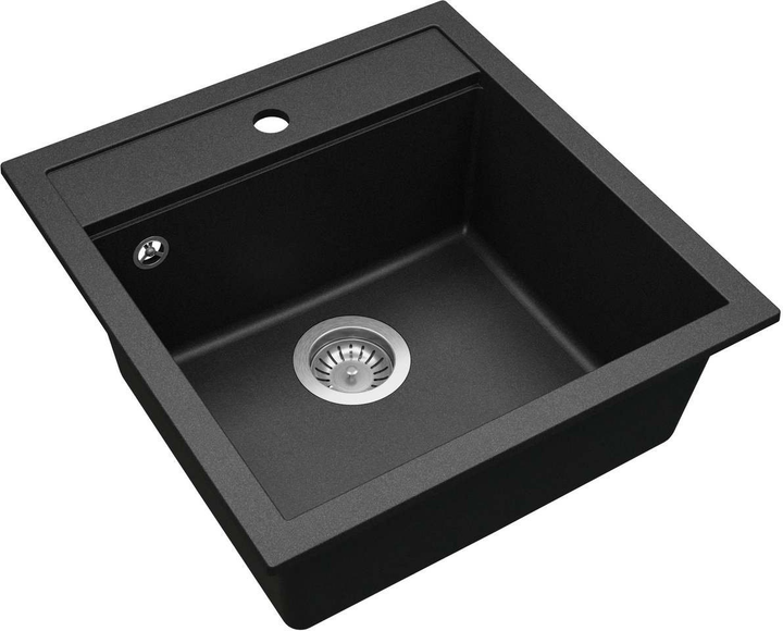 Zlewozmywak Helika Tesa 51 x 49 x 20 cm Czarny (Tesa SQT100+7783+DTR) - obraz 5