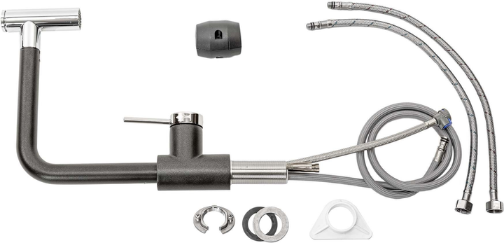 Zlewozmywak Helika Tesa 51 x 49 x 20 cm Czarny (Tesa SQT100+7783+DTR) - obraz 11