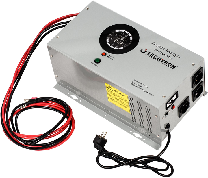 Zasilacz awaryjny TECHTRON ZA-TECH-1200 1200W (5903816964663) - obraz 2