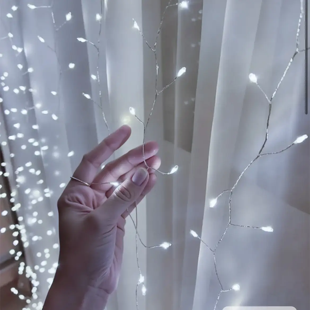 Гирлянда XMAS W-2 Роса 50 м LED 220 В/USB белый провод - изображение 4