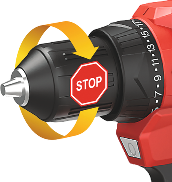 Wkrętarko-wiertarka akumulatorowa YATO 18V 45 Nm 2 akumulatory 2 Ah (YT-8277905) - obraz 12