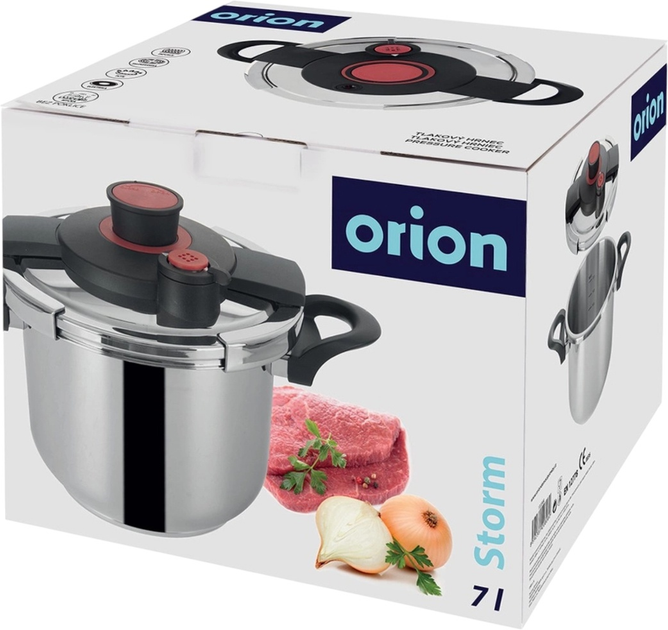Szybkowar Orion Storm stalowy z automatycznym zamykaniem 7 l (8592381208080) - obraz 6